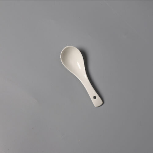White Ceramic Spoon