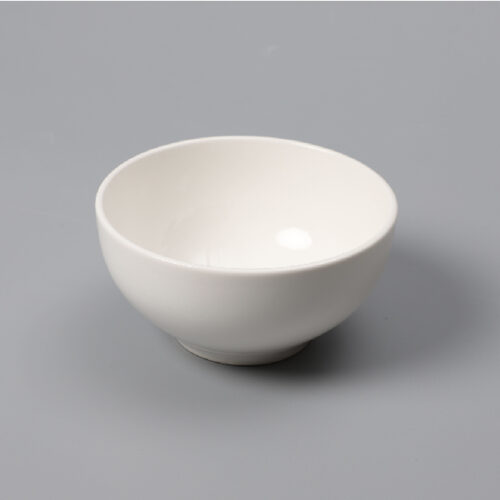 6“ White Ceramic Noodle Bowl