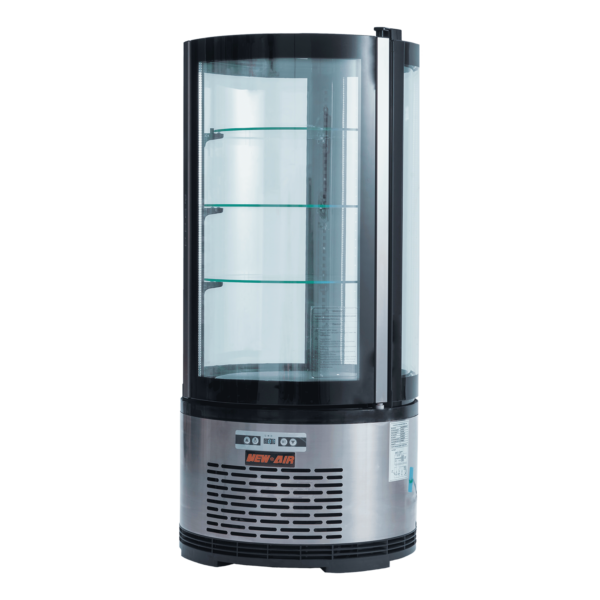 NEW AIR  Countertop Display Refrigerator Round 100L