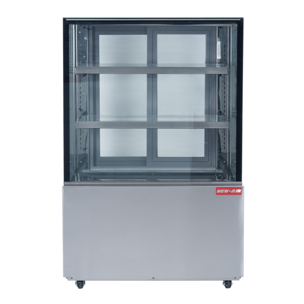 NEW AIR Refrigerated Square Glass Display Case 417L