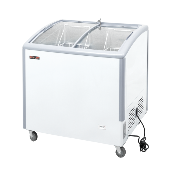 NEW AIR Curved Glass Ice Cream Freezer 168L