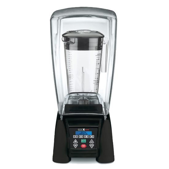 WARING COMMERCIAL Reprogrammable Hi-Power Blender w/Sound Enclosure & 64 oz. Copolyester Container
