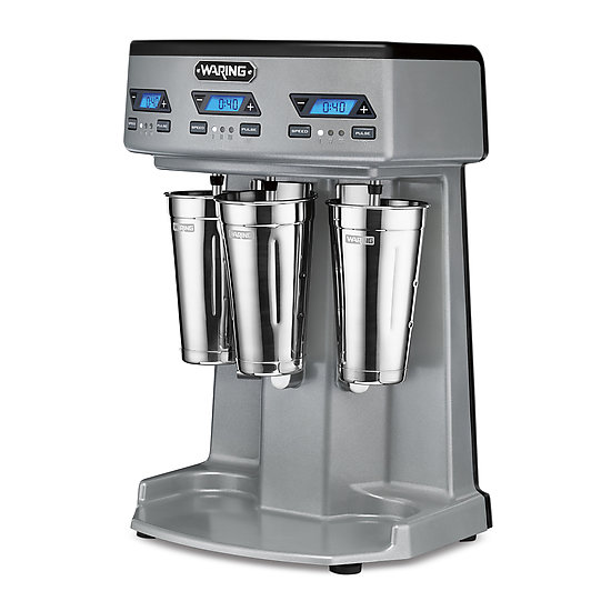 WARING COMMERCIAL Heavy-Duty Triple-Spindle Drink Mixer w/Timer