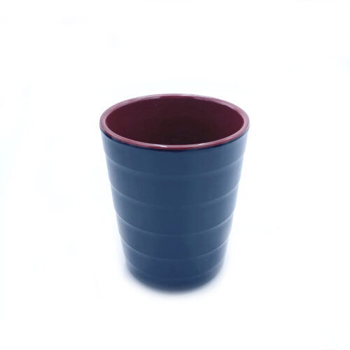 Black & Red Melamine Tea Cup, 2.75