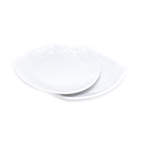 White Melamine Plate, Square, Various Sizes