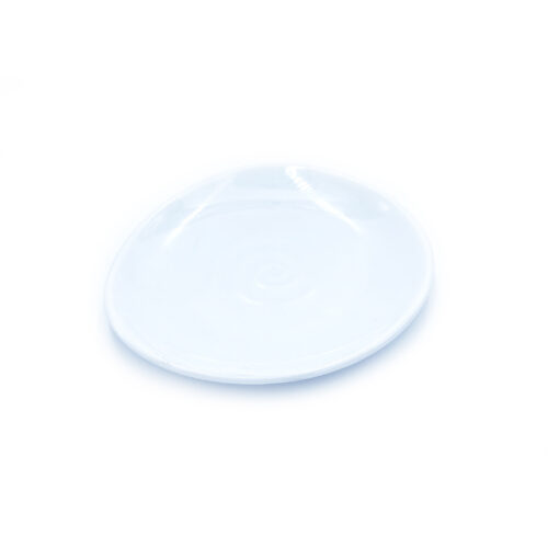 White Melamine Plate, 6.3