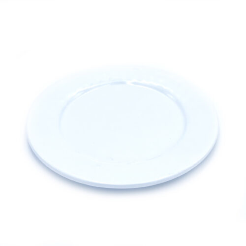 White Melamine Plate, 7.5