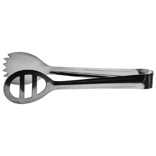 7-3/4″ Oval Salad Tongs, Satin Finish Stainless Steel