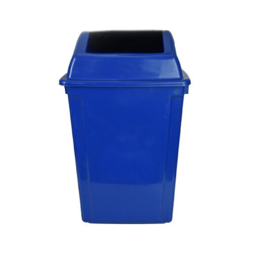 Blue Trash Can