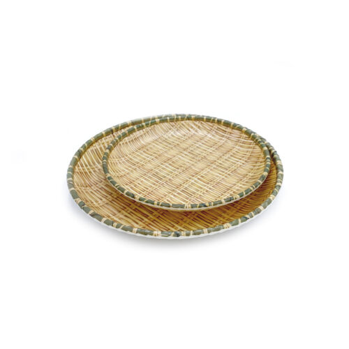 Deep Plate, Woven Bamboo Texture, Various Sizes
