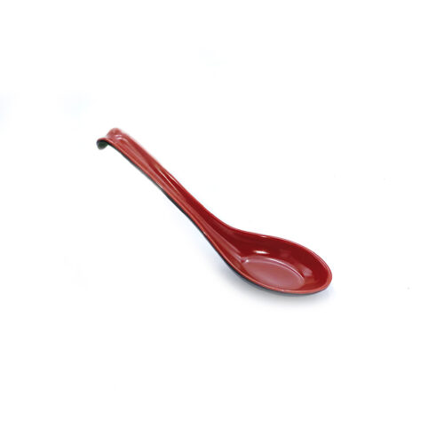 Soup Spoon w/Stop Hook, Red & Black, Gloss Finish