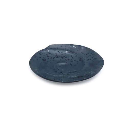 Black Melamine Plate, Spotted/Swirl, Various Sizes