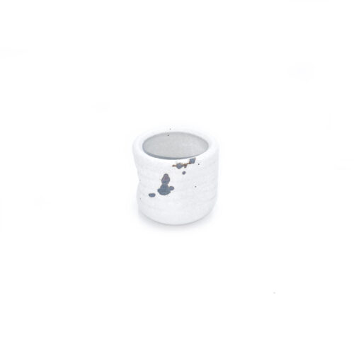 Sake Cup, White, Spotted