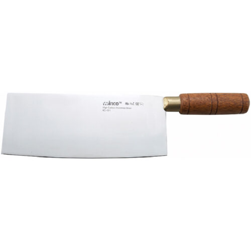 Chinese Cleaver, Wooden Handle, 8″ x 3-1/2″ Blade