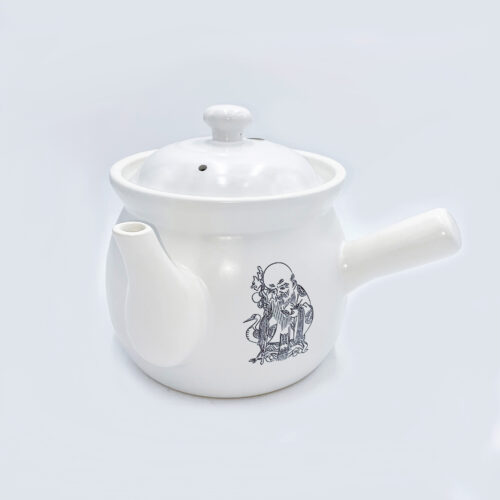 White Chinese Clay Pot, 3.4L