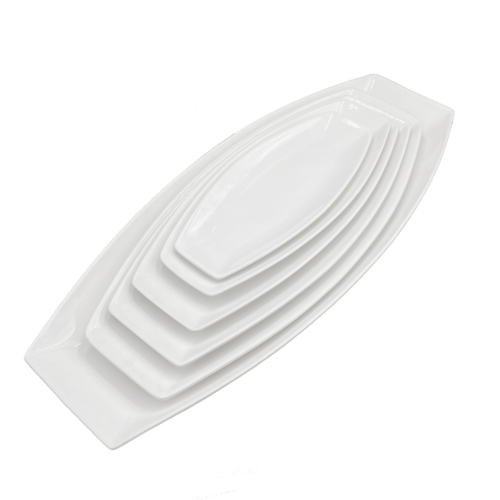 Boat-Shaped Ceramic Plate, Various Sizes
