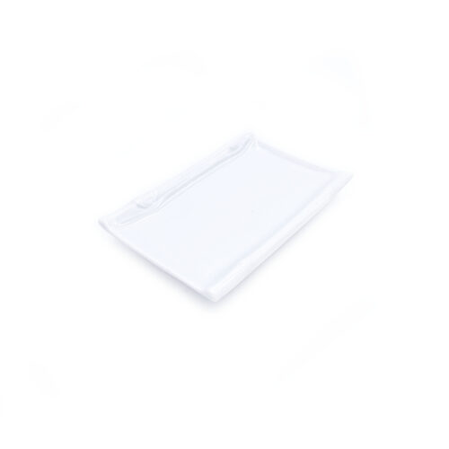 White Rectangular Plate, 6.6'' x 4.4''