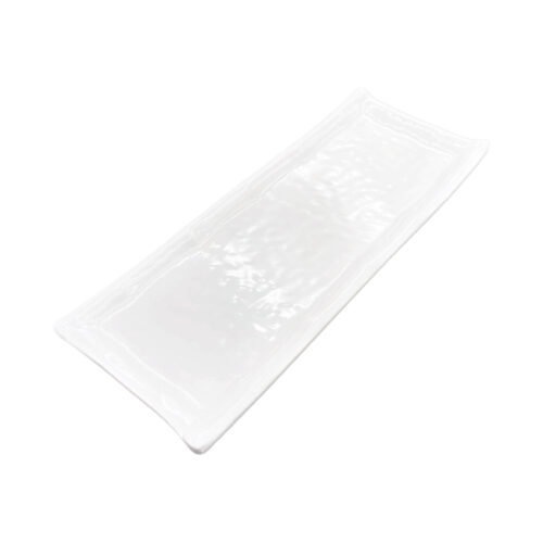 White Rectangular Plate, Gloss Finish, 10.25'' x 4''