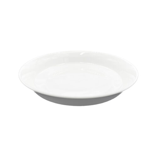 White Round Shallow Bowl, Various Sizes