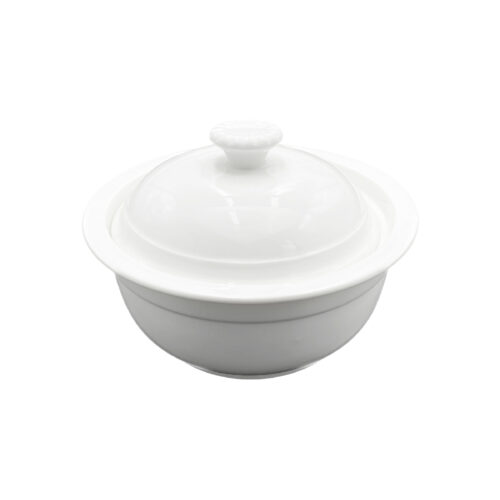 8'' White Stew Pot