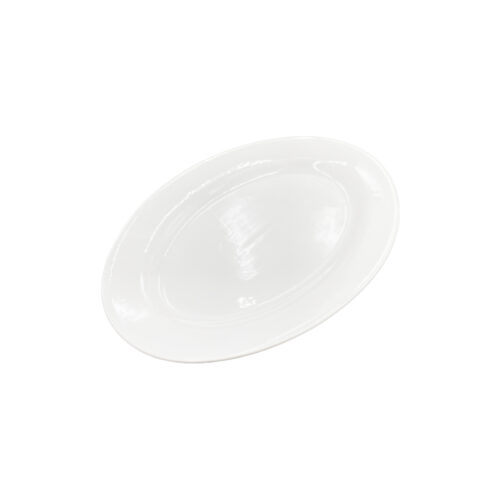 White Ceramic Oval Plate, Various Sizes