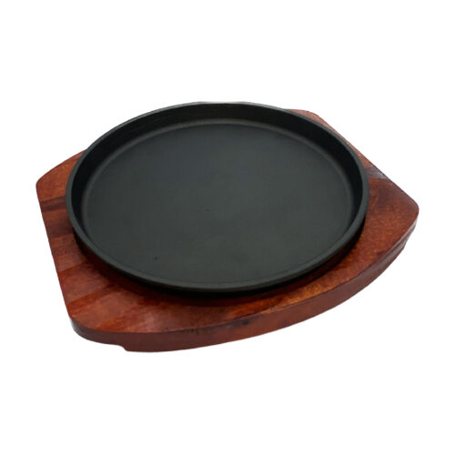 Sizzle Plate w/Wooden Base, Various Sizes